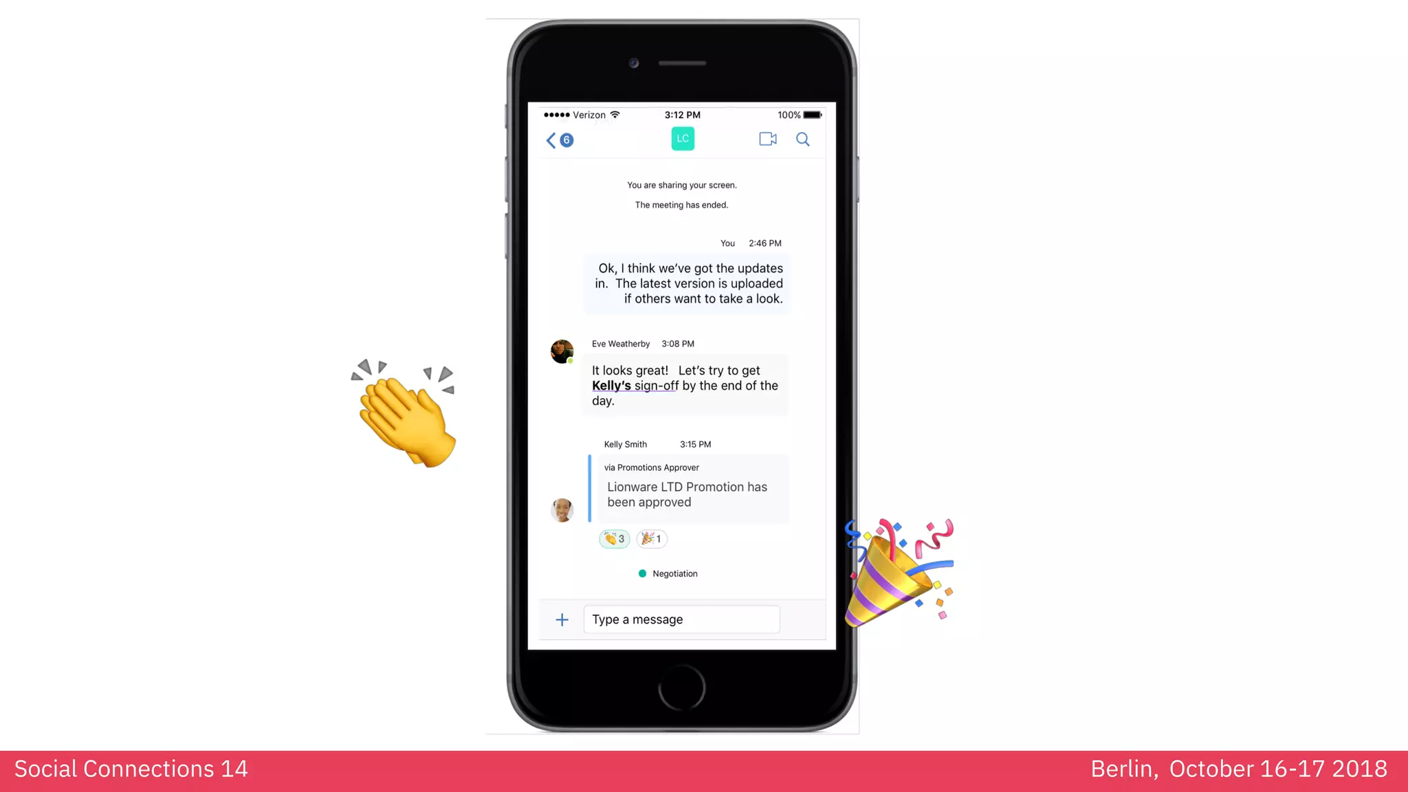 Social Connections 14 Berlin, October 16-17 2018
!
"
 