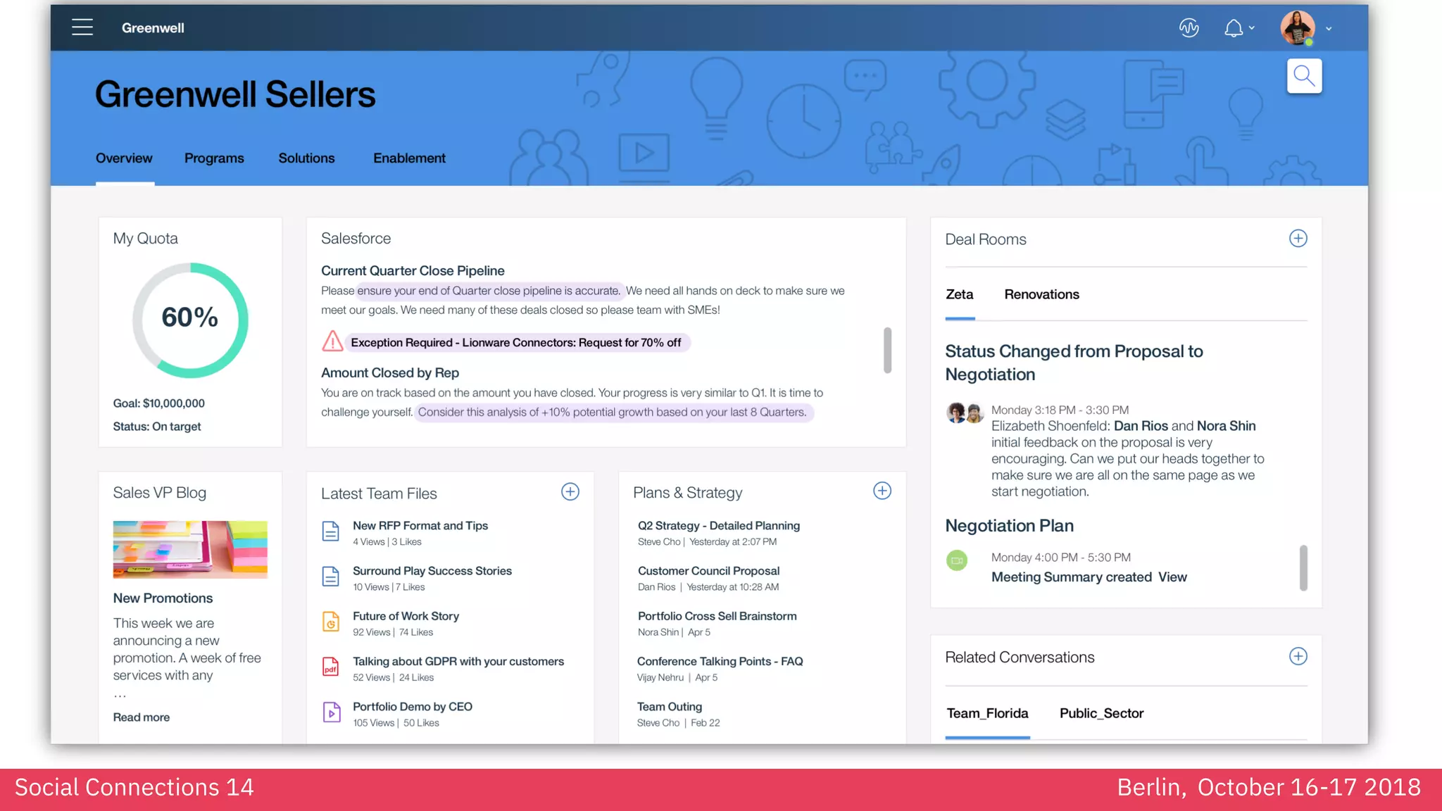 Social Connections 14 Berlin, October 16-17 2018
 