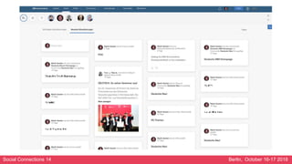 Social Connections 14 Berlin, October 16-17 2018
 