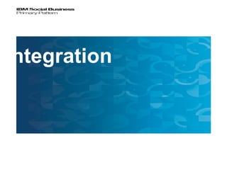 Integration



4             © 2012 IBM Corporation
 