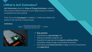 State of Charge Estimation of a Battery in detailed | PDF