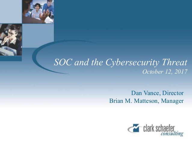 Soc For Cybersecurity Overview