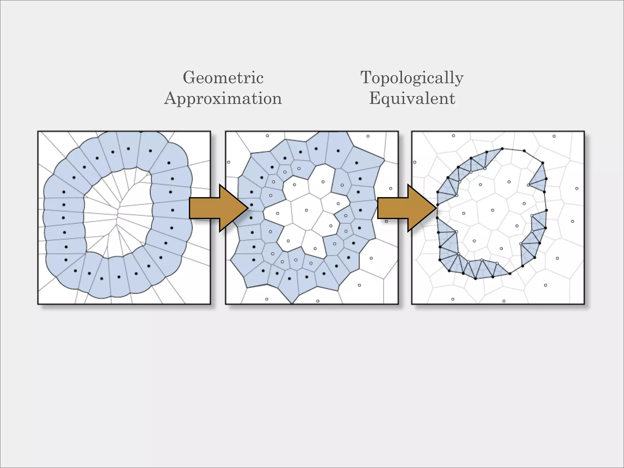 Geometric     Topologically
Approximation    Equivalent
 