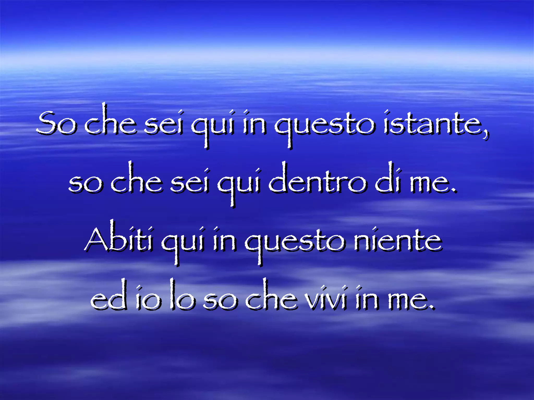 So Che Sei Qui 3 | PPT