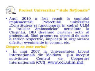 Z. Sochirca Parteneriate pentru dezvoltarea colecţiilor DIB: instituirea colecţiilor ambasadelor 