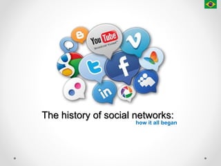 The history of social networks:
how it all began
 