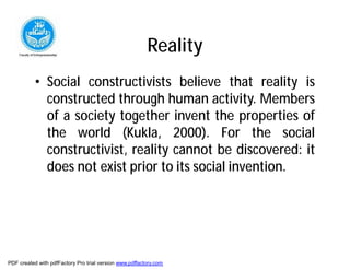 Social constructionism | PDF