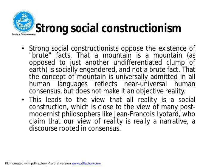 social constructivism and social constructionism