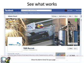 See what works




              g
 Show the Admin Panel for your page
 