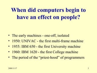 Social impact of computers | PPT