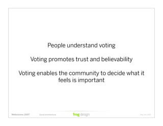 Social Architecture: Modeling the Next Generation