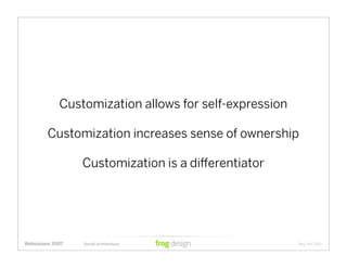 Social Architecture: Modeling the Next Generation