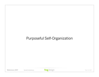 Social Architecture: Modeling the Next Generation