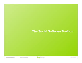 Social Architecture: Modeling the Next Generation