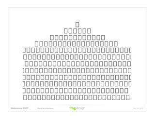 Social Architecture: Modeling the Next Generation