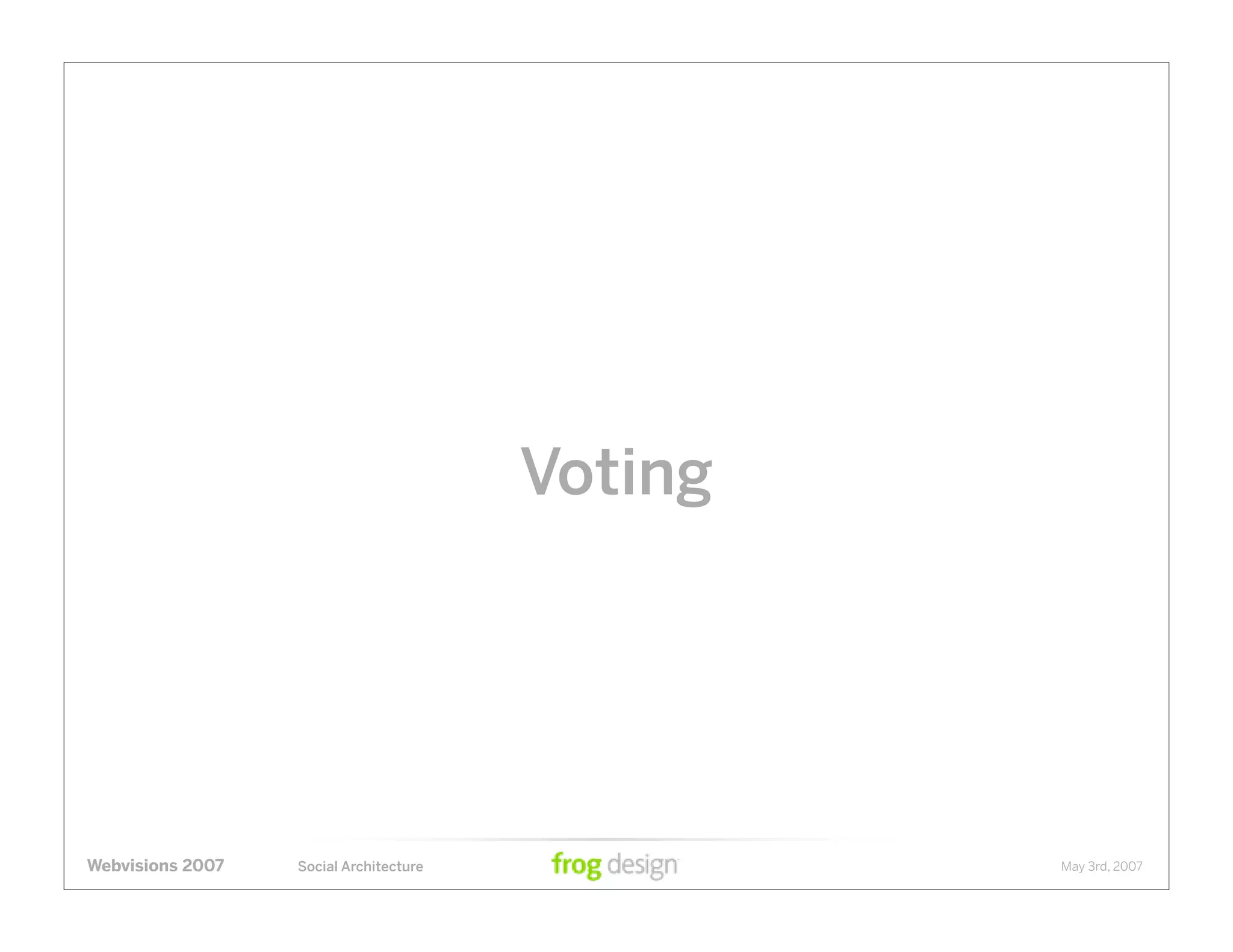 Social Architecture: Modeling the Next Generation