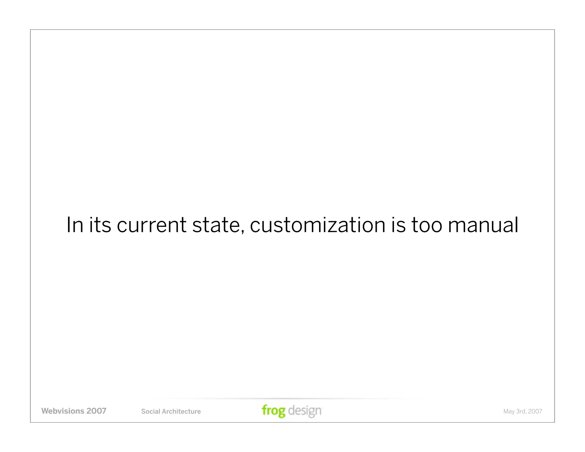 Social Architecture: Modeling the Next Generation