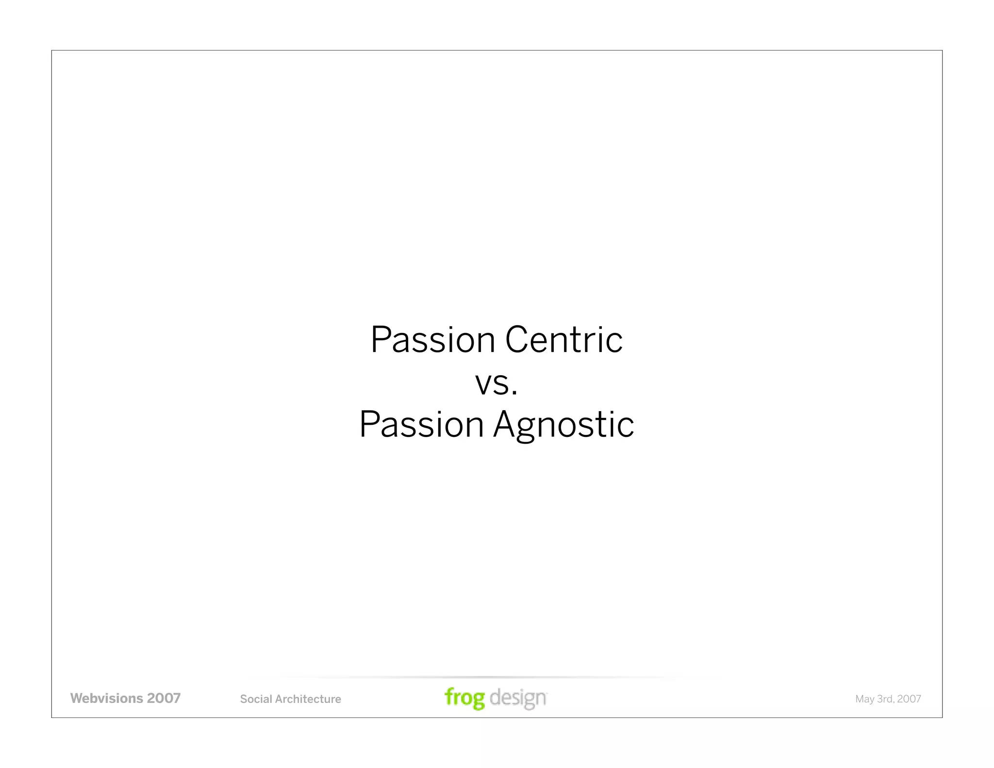 Social Architecture: Modeling the Next Generation