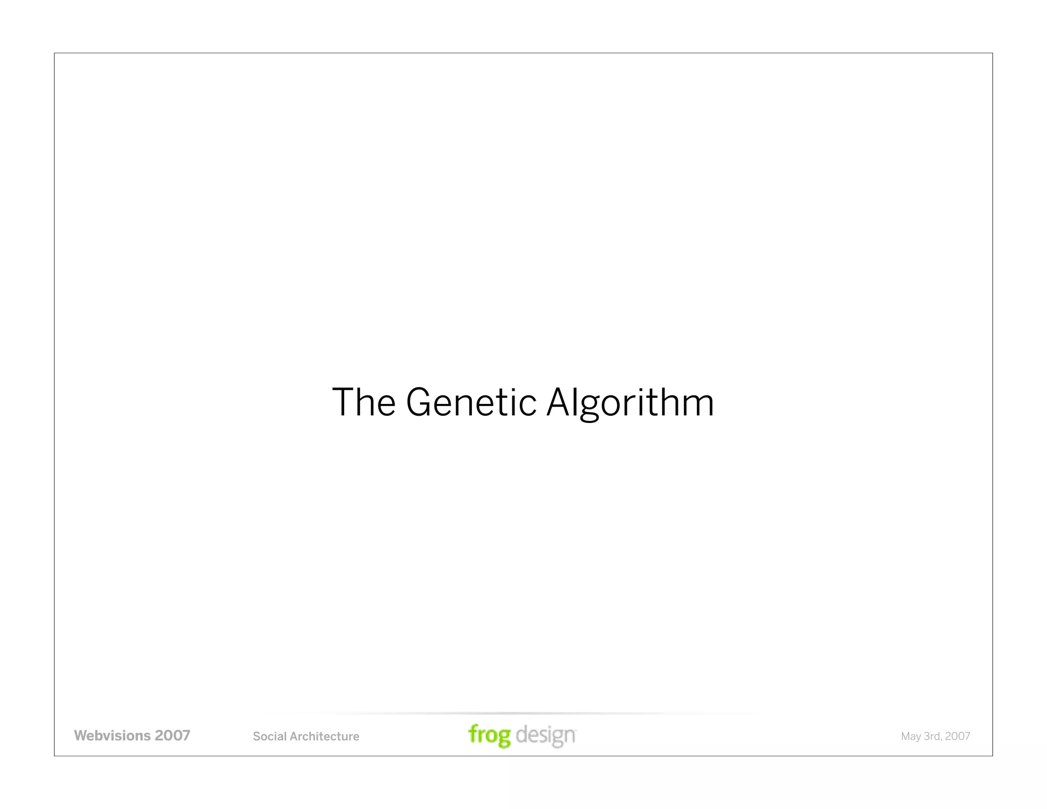 Social Architecture: Modeling the Next Generation