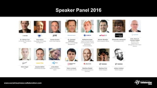 Speaker Panel 2016
www.social-business-collaboration.com
 