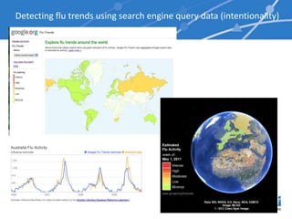 Detecting flu trends using search engine query data (intentionality)




                                                  31
 