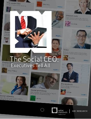 The Social CEO:
Executives Tell All
 