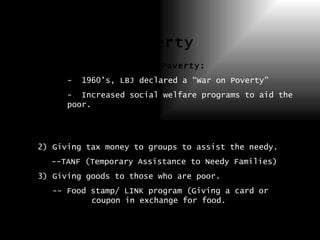 Social Program Poverty Social Classes And Poverty2 | PPT