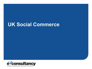 UK Social Commerce 