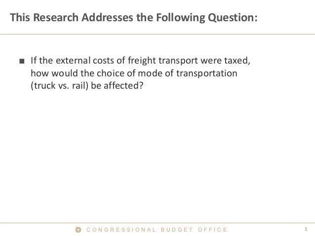 Social-Cost Pricing in Freight Transportation Slide 2