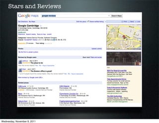 Stars and Reviews




Wednesday, November 9, 2011
 