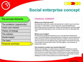 Social Enterprise Planning Guide
