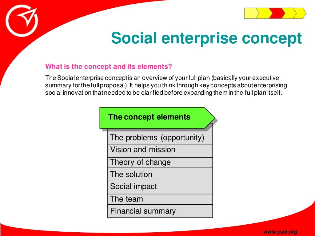 Social enterprise concept What is