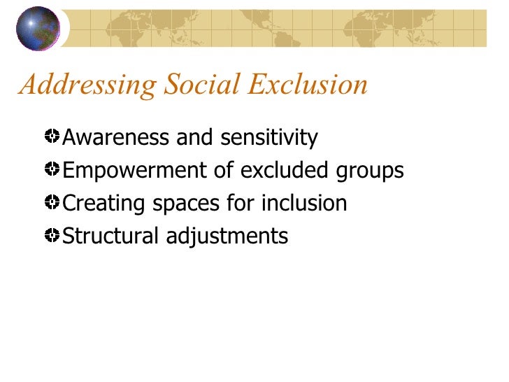 Social Exclusion Poverty - 