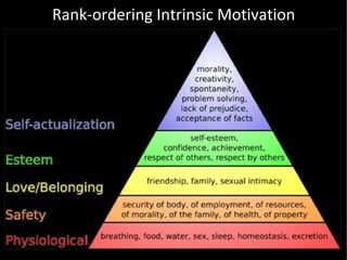 Rank-ordering Intrinsic Motivation 