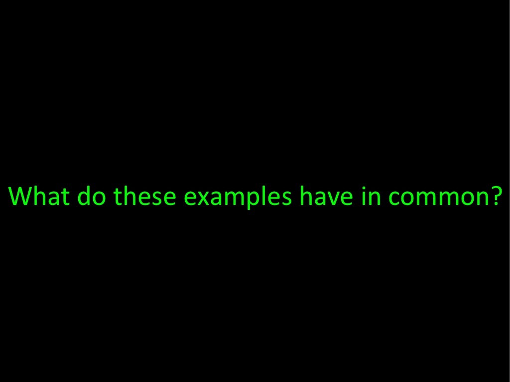 These Are Examples Of