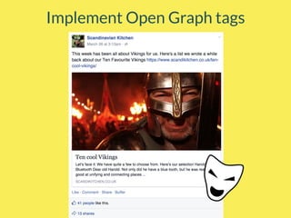 Implement Open Graph tags
 