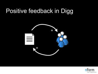 Positive feedback in Digg 