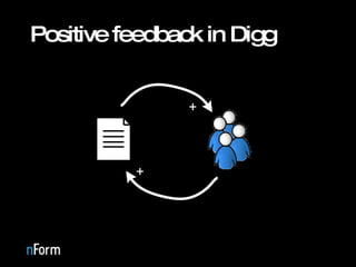 Positive feedback in Digg 