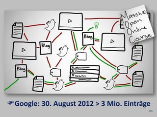 Google: 30. August 2012 > 3 Mio. Einträge
                                         (31)
 