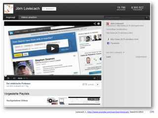 Loviscach, J., http://www.youtube.com/user/joernloviscach, Stand 8.3.2013   (29)
 