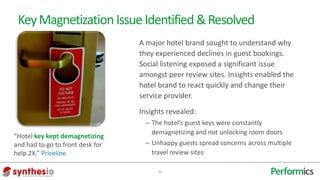 Key Magnetization Issue Identified & Resolved
                                  A major hotel brand sought to understand w...