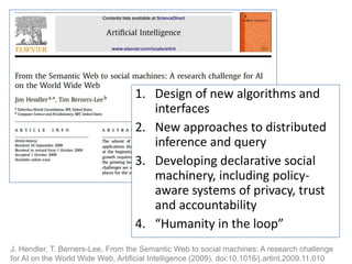 Big Data meets Big Social: Social Machines and the Semantic Web Slide 41