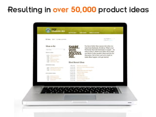 Resulting in over 50,000 product ideas
 