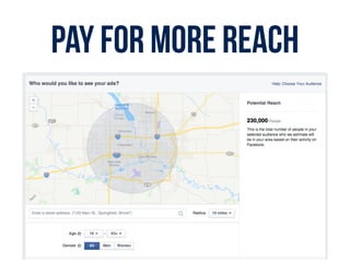 Pay for more reach
 