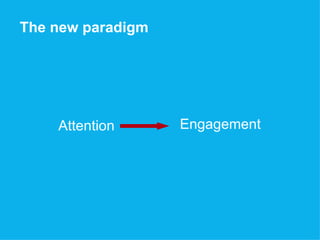 Attention Engagement The new paradigm 