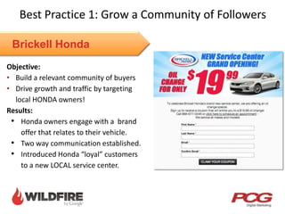 Social Media Advertising With Google Wildfire and Polk Data 