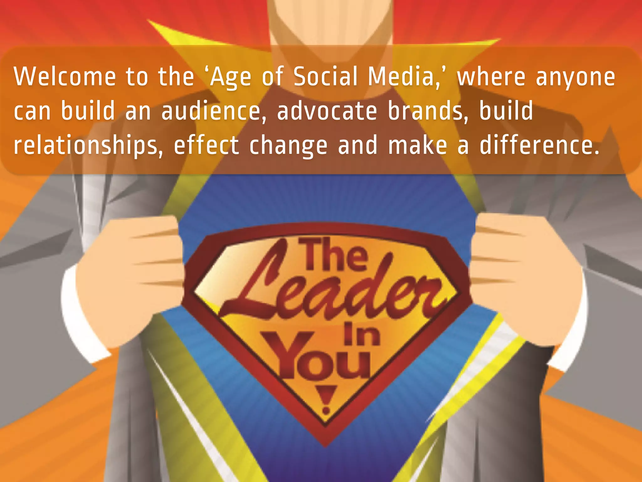 Social Media is
Weak
 