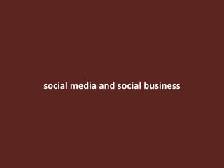 social media and social business 