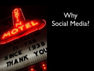 Why
                           Social Media?




Jeffrey L. Cohen, Social Media Marketing Manager
            Howard, Merrell & Partners
 