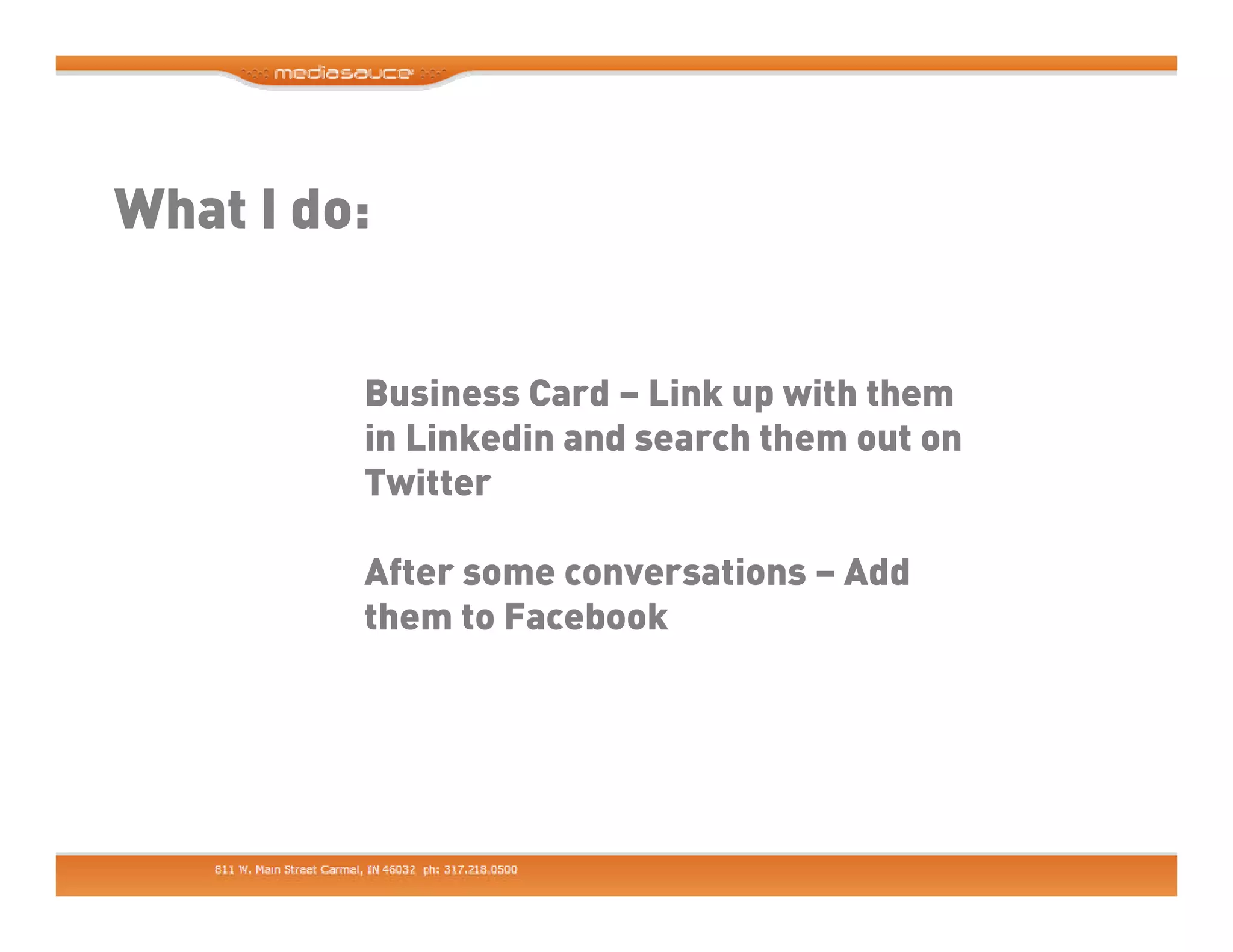 Making Business Friends - Using Linkedin, Facebook and Twitter for Business
